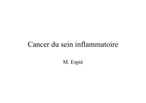 ESPIE M. Cancers du sein inflammatoire