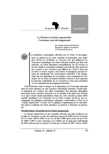 Le Pétrole en Guinée équatoriale: Croissance sans développement