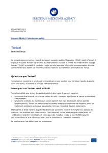TORISEL, INN-temsirolimus - European Medicines Agency