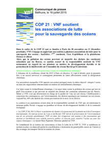 VNF soutient les associations de lutte pour la sauvegarde des océans