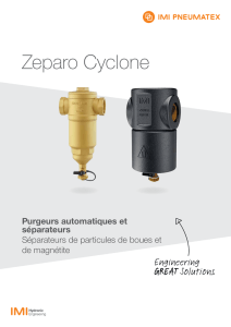 Zeparo Cyclone - IMI Hydronic Engineering