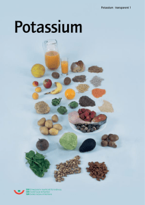 Série de transparents «Potassium»
