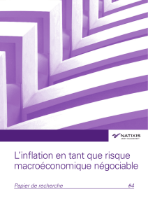 L`inflation en tant que risque macroéconomique négociable