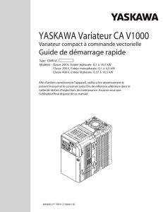 YASKAWA Variateur CA V1000