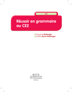 Réussir en grammaire au CE2