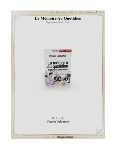 La Mémoire Au Quotidien - Livres numériques gratuits