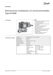 Electrovannes modulantes 2/2 servocommandées Type EV260B
