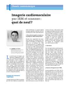 Imagerie cardiovasculaire par IRM et scanner