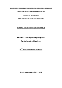 Produits Chimiques Organiques - Synthèses et - E