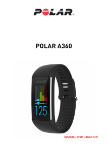 Polar A360 Manuel d`utilisation