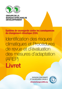 Identification des risques climatiques et Procédures de revue et d