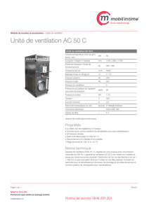 Unité de ventilation AC 50 C