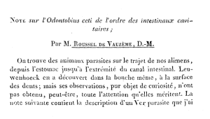 Par M. ROUSSEL DE VAUZÈME, D.-M.