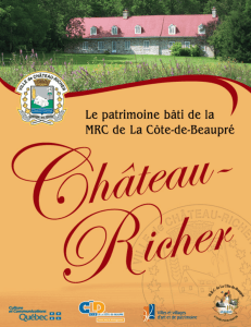 Livre Château-Richer.indd - MRC de La Côte-de