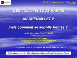 volcans - Société Géologique et Minière du Briançonnais