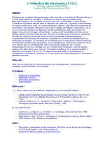 L`infarctus du myocarde (132c)