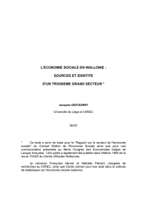 L`économie sociale en Wallonie - ORBi