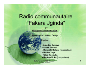 Radio communautaire ″Fakara Jginda"