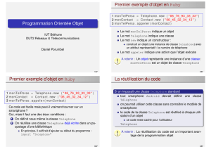 Programmation Orientée Objet