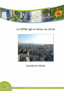 Le CDPNE agit en faveur du climat