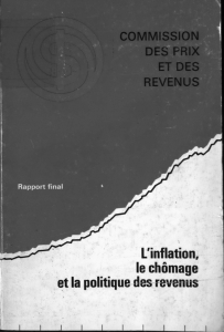 L`inflation, le chômage et la politique des revenus