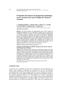 Évaluation des impacts du changement climatique sur les