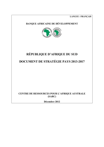 république d`afrique du sud document de stratégie pays 2013-2017