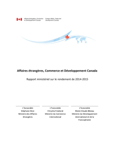 Affaires étrangères, Commerce et Développement Canada