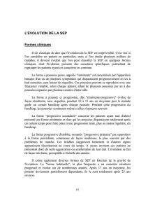 L`évolution de la SEP - Fondation Charcot stichting