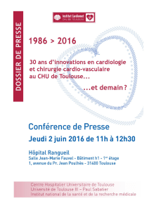 30 ans d`innovation en cardiologie et chirurgie