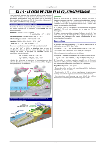 TSS-01 Ex.04 : Cycle de l`eau et dioxyde de carbone