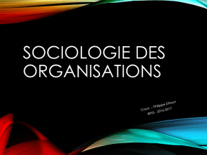 Sociologie des Organisations et Politiques Publiques