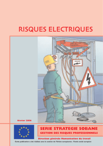 Risques électriques - Service public fédéral Emploi, Travail et