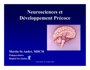 Neurosciences et Développement Précoce