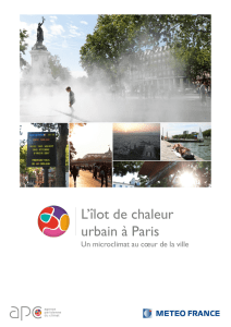 L`îlot de chaleur urbain à Paris