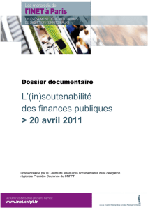 L`(in)soutenabilité des finances publiques > 20 avril 2011