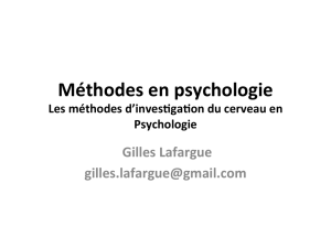 Méthodes en psychologie