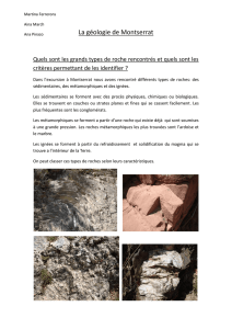 La géologie de Montserrat