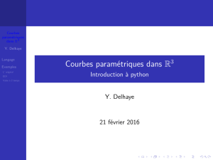Introduction à python et aux mvts. 3d
