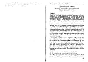 Peut-on traduire la publicité? L`exemple des annonces romandes et