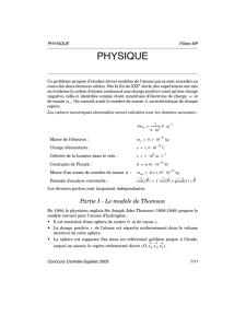 Physique - Concours Centrale