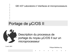 Portage de µC/OS II