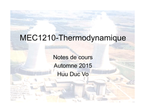 MEC1210-Thermodynamique