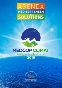 Agenda des Solutions - MedCOP Climat 2016