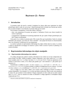 Raytracer (2) - Parser