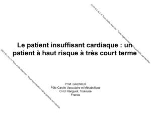 Le patient insuffisant cardiaque