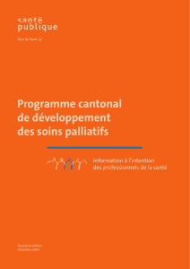 Brochure du Programme cantonal de développement des soins