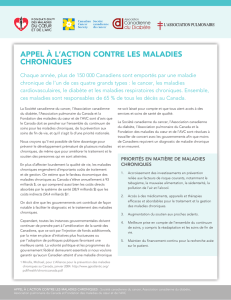 APPEL À L`ACTION CONTRE LES MALADIES CHRONIQUES