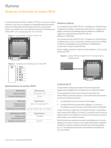 Guide de conformité du module de lecteur RFID