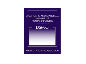 Présentation sur le DSM-5